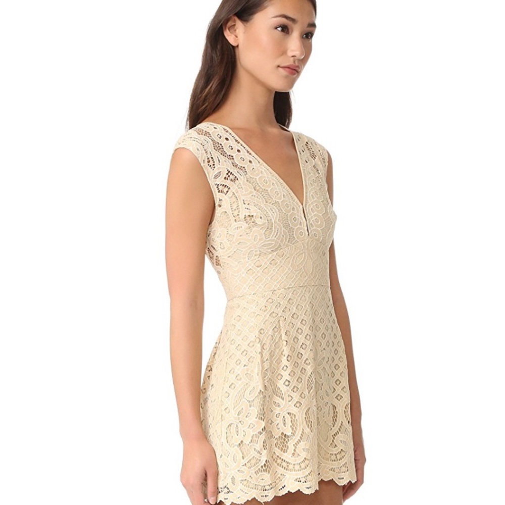 Free People One Million Lovers Lace T-back Sz 10